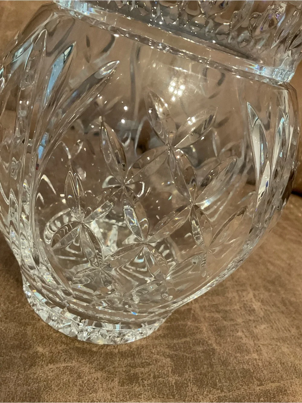 Vintage Crystal Cut Vase
